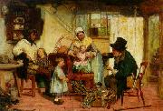 David Henry Friston The Toy Seller USA oil painting artist